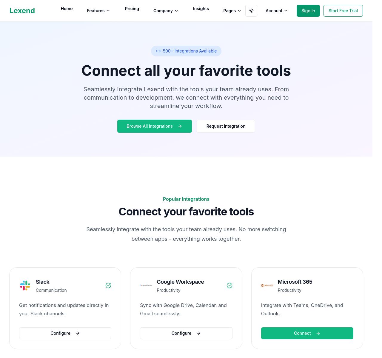 Integrations Preview