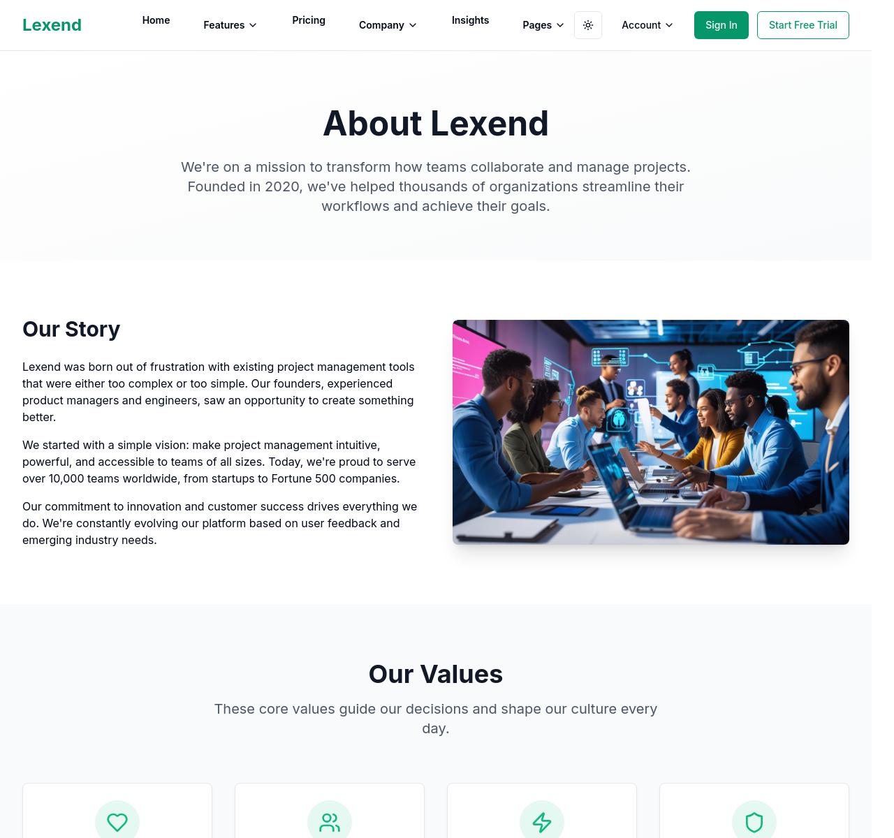 About Us Preview