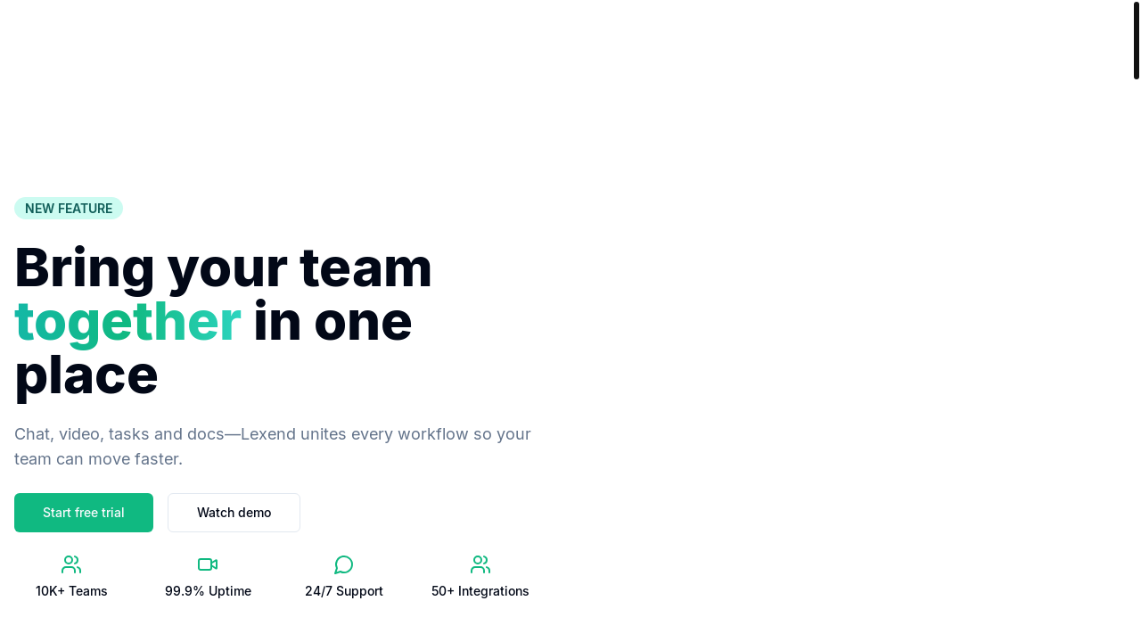 Homepage 4 - Team Collaboration Preview